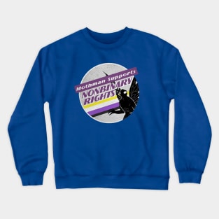 Nonbinary Pride Mothman Crewneck Sweatshirt